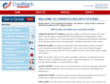 Tablet Screenshot of comwatchsecurity.ie